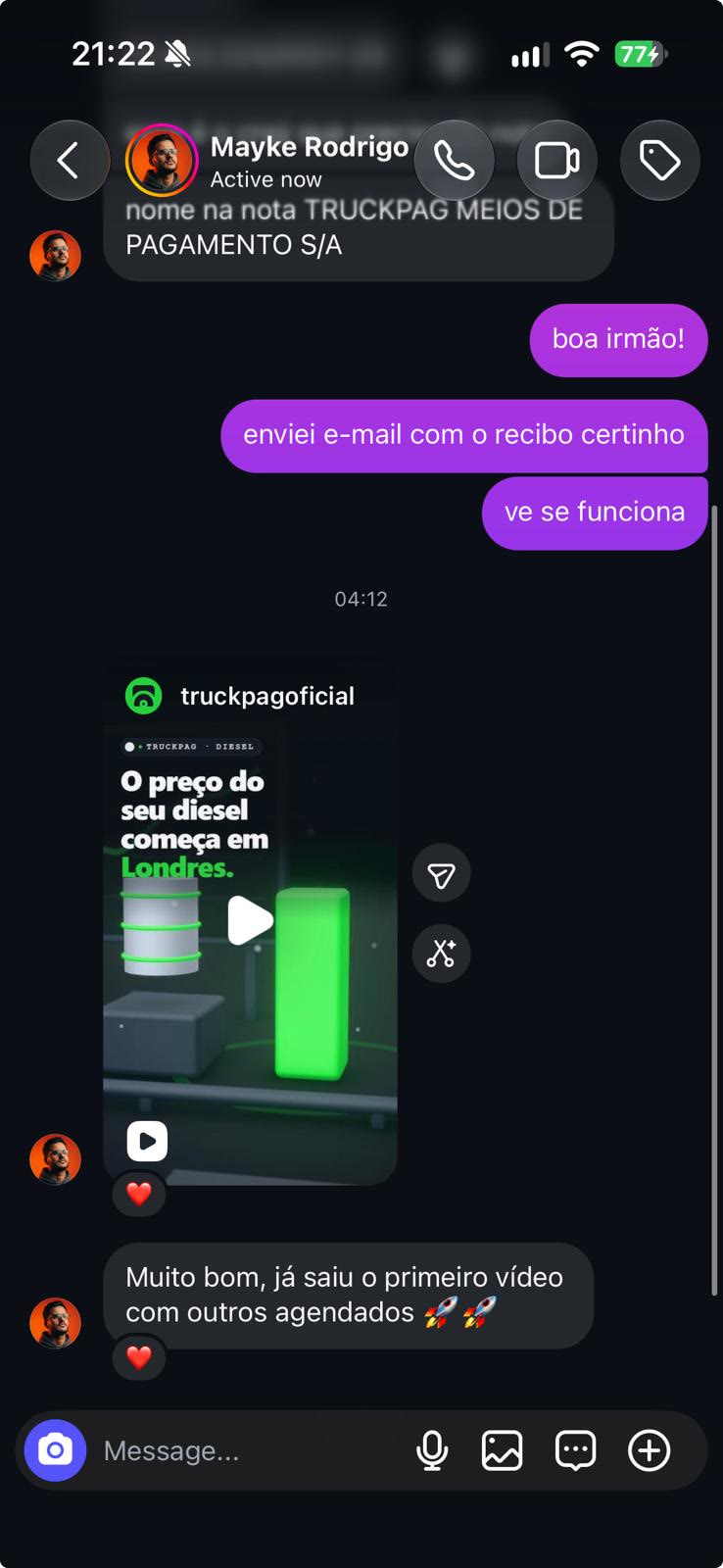 Conversa no direct com Mayke: 'já saiu o primeiro vídeo com outros agendados'